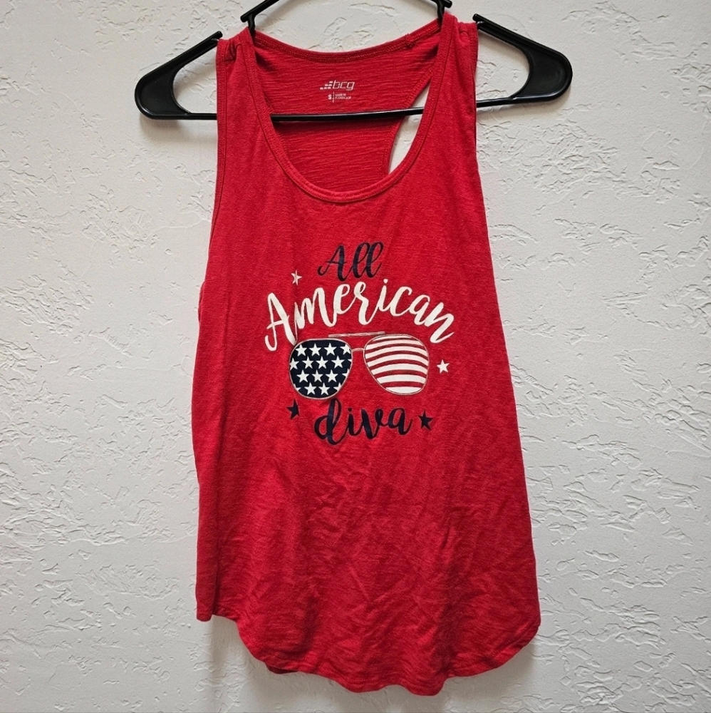🌼 3 For $10 🌼 BCG All American Diva Patriotic Tank Top